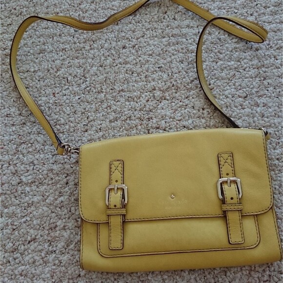 Kate Spade Allen Street Neil Leather Crossboy in Sultan Yellow - Picture 1 of 10